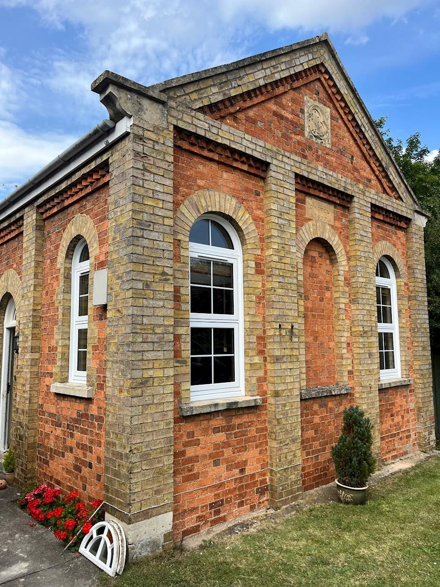 Arched UPVC White Windows