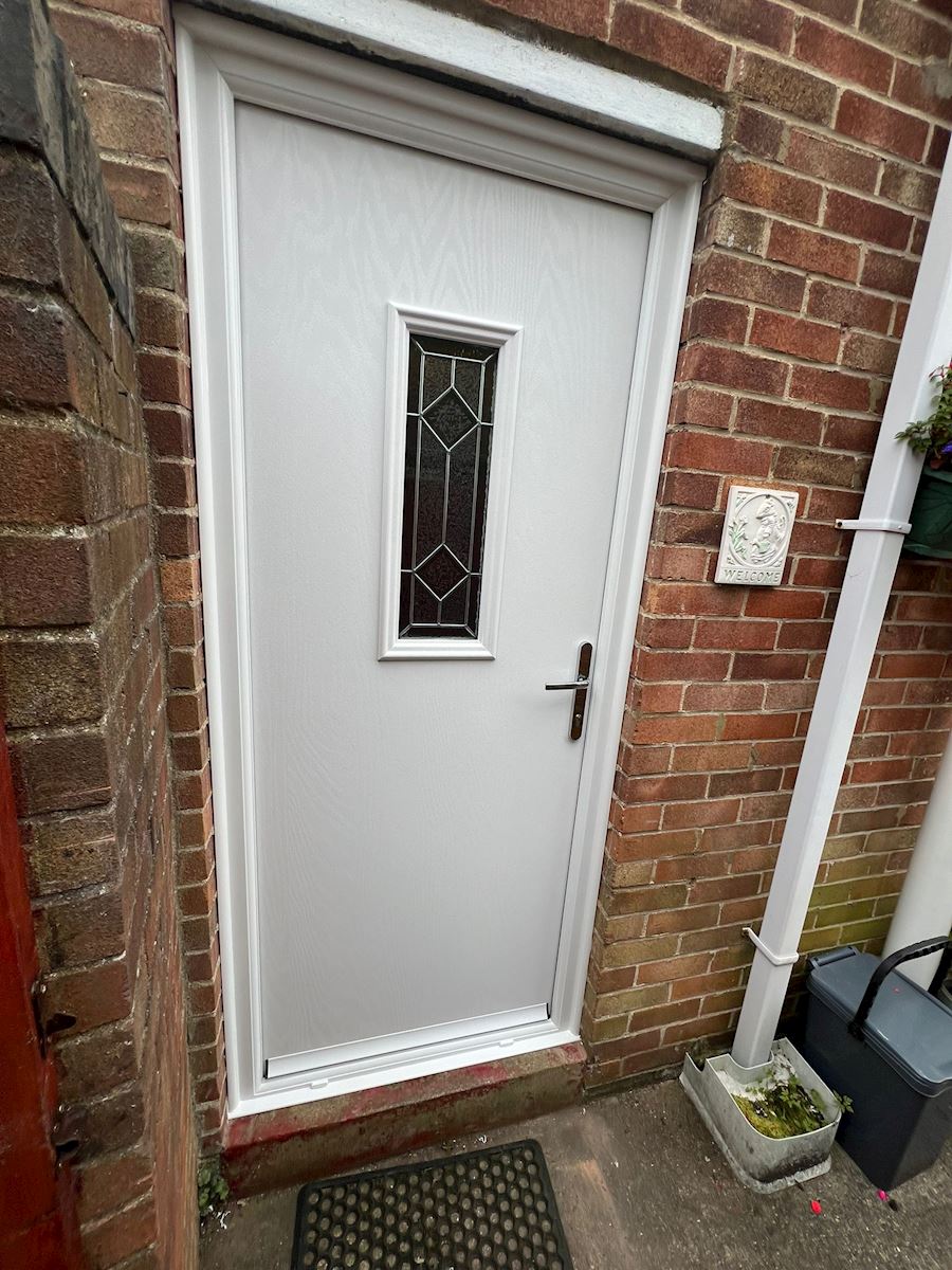 White Comp Door