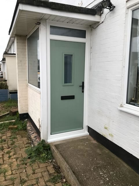 Comp Door White Frame