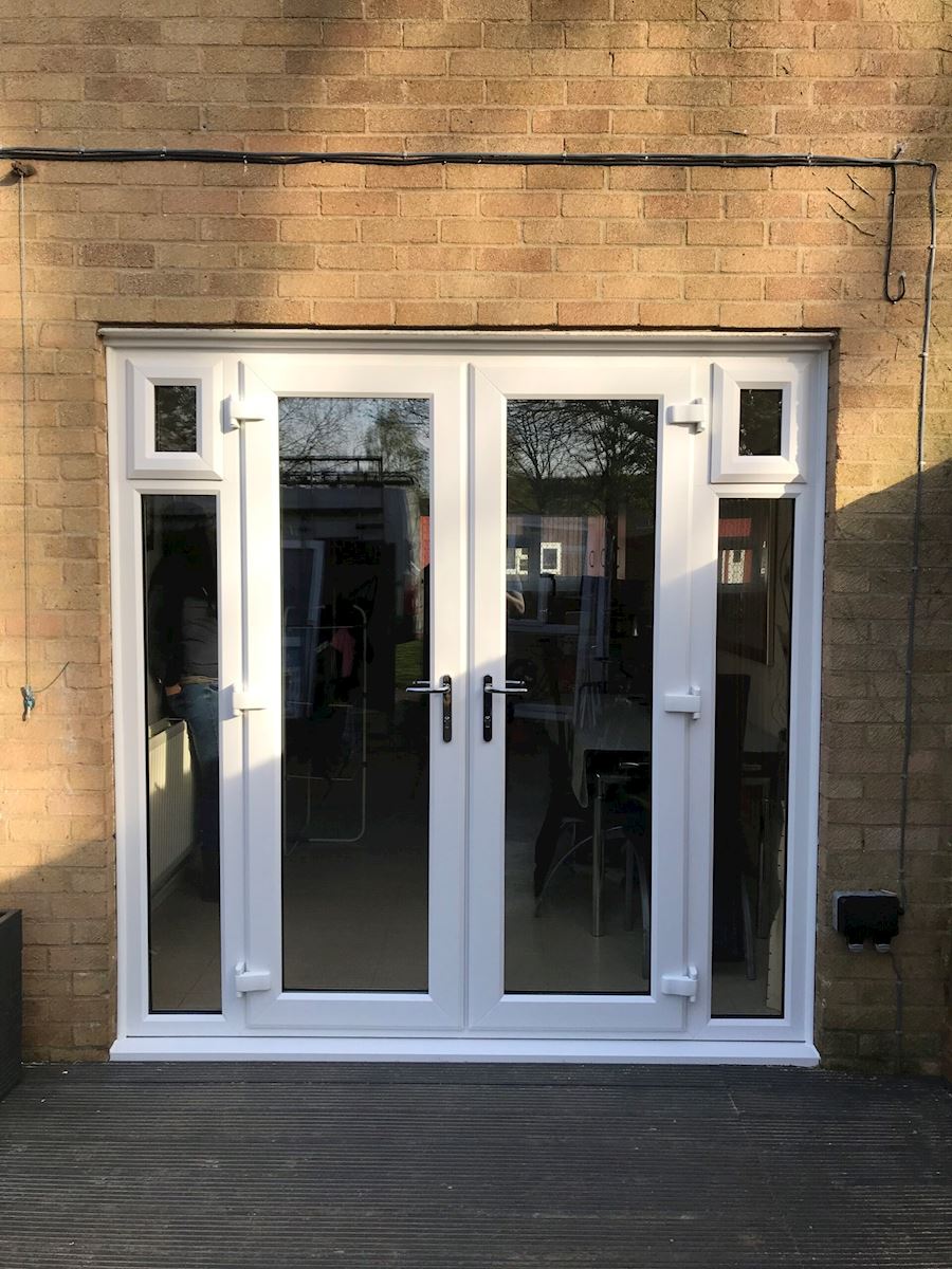 French Door With Flag Top Openers