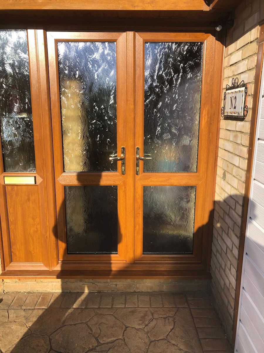 Golden Oak French Door  