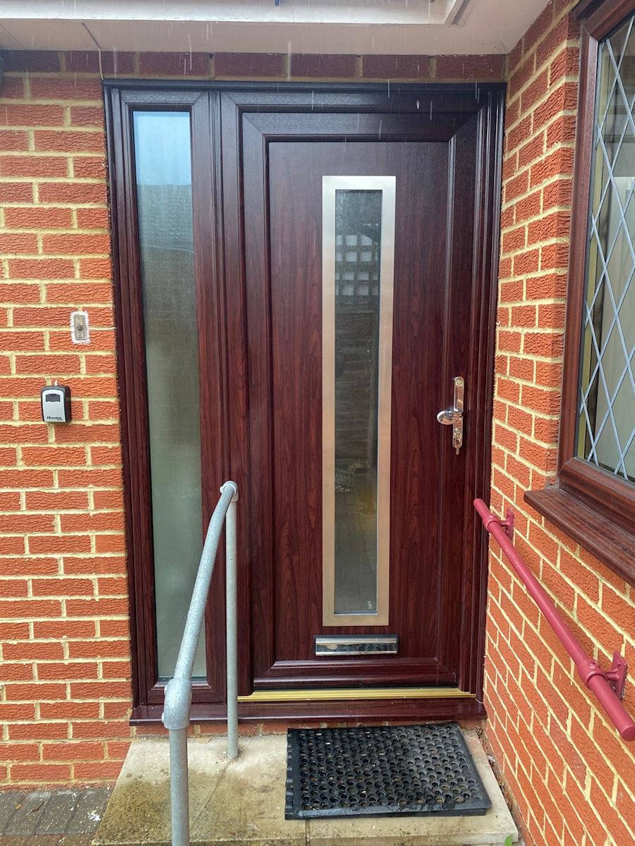 Rosewood UPVC Door Aluminium Cassettes 