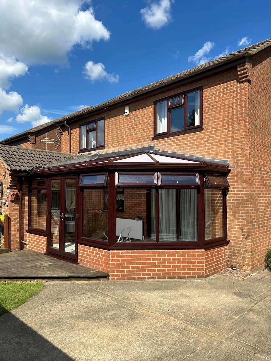 Rosewood Polycarbonate Conservatory Roof