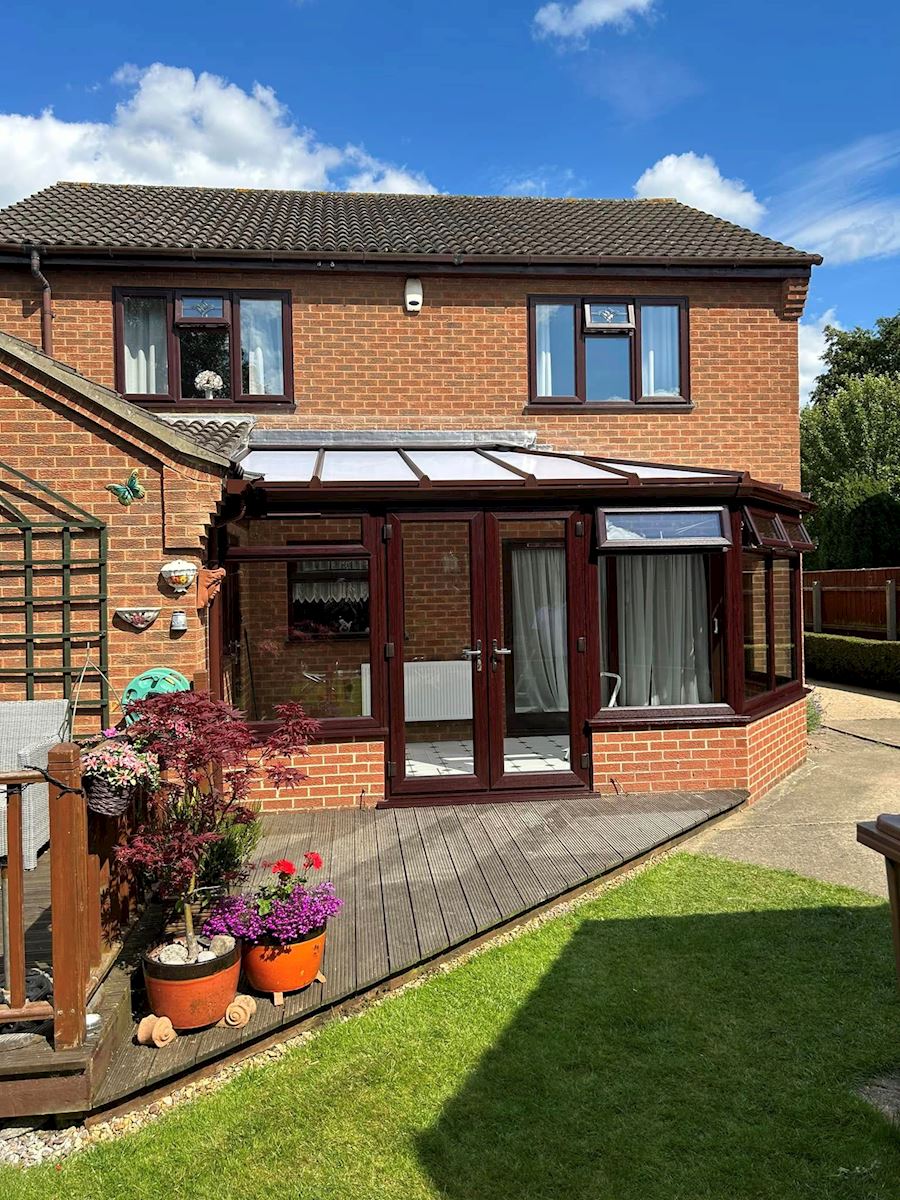 Rosewood Polycarbonate Conservatory Roof