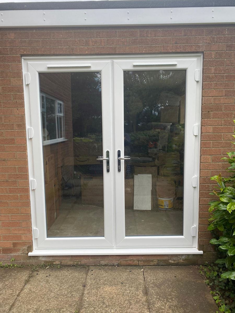 White French Door With Trickle Vents